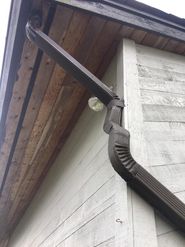 gutter repair- downpipe install