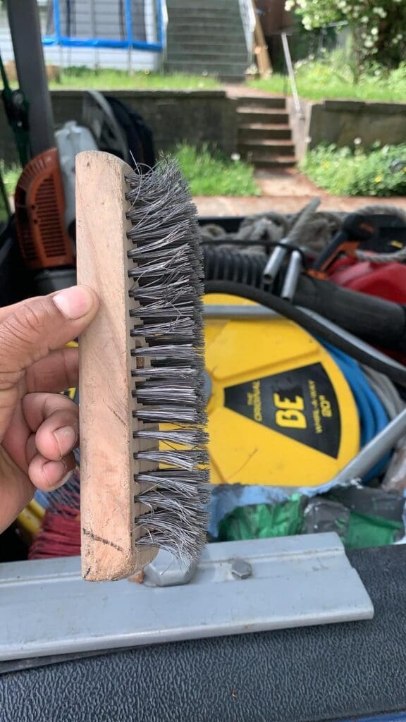 Roof cleaning - brush we use when doing brush cleaning