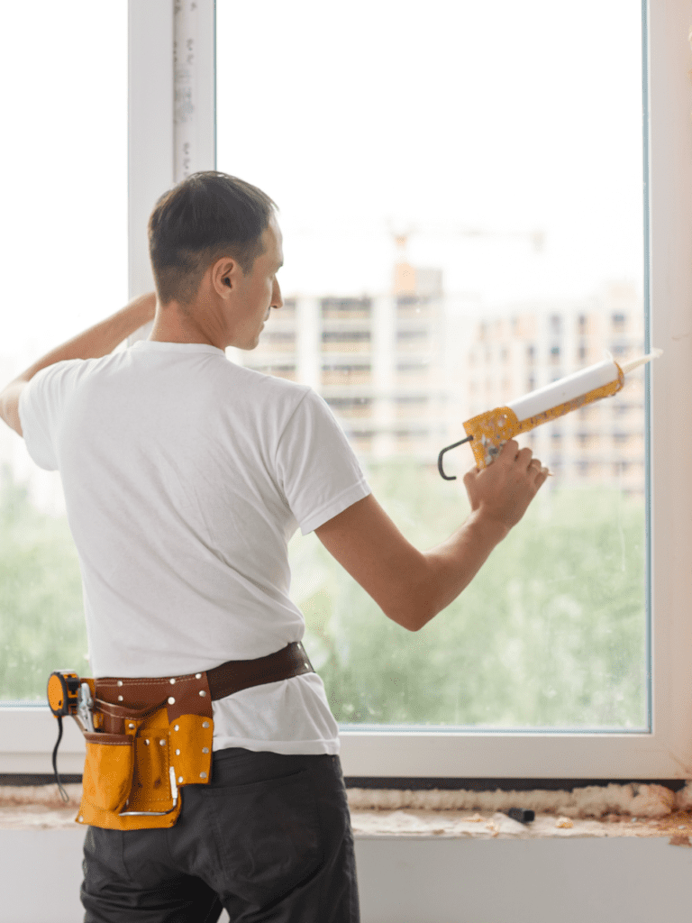 window caulking services