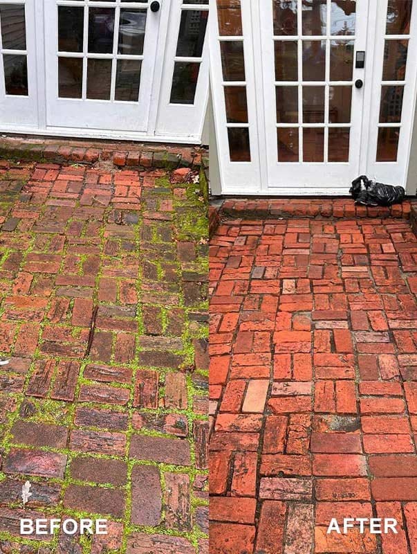 Before After Pressure Washing