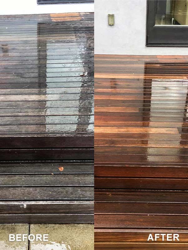 Before After Pressure Washing