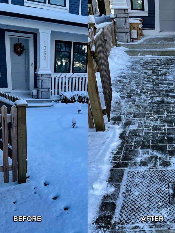 Snow Removal Before After