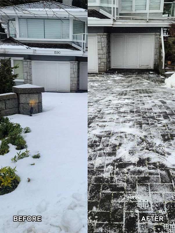 Snow Removal Before After