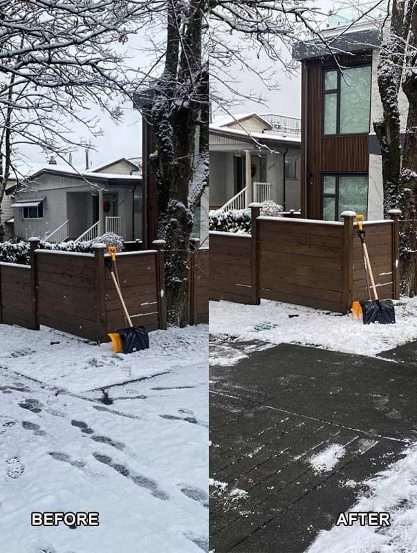 Snow Removal Before After