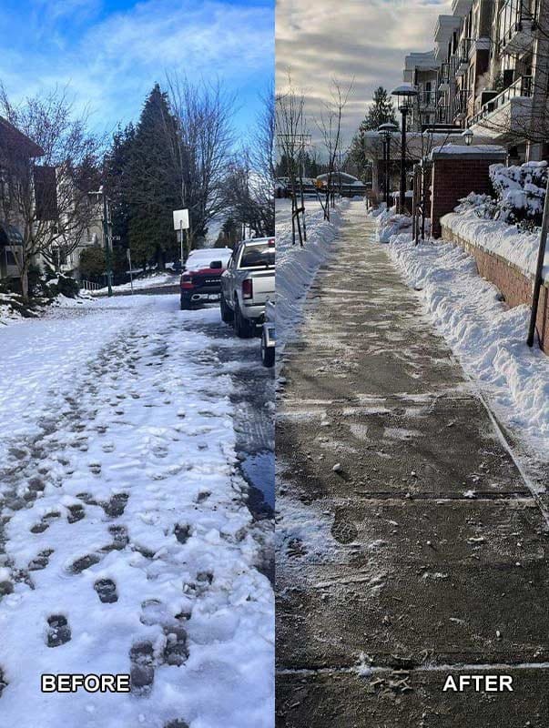 Snow Removal Before After