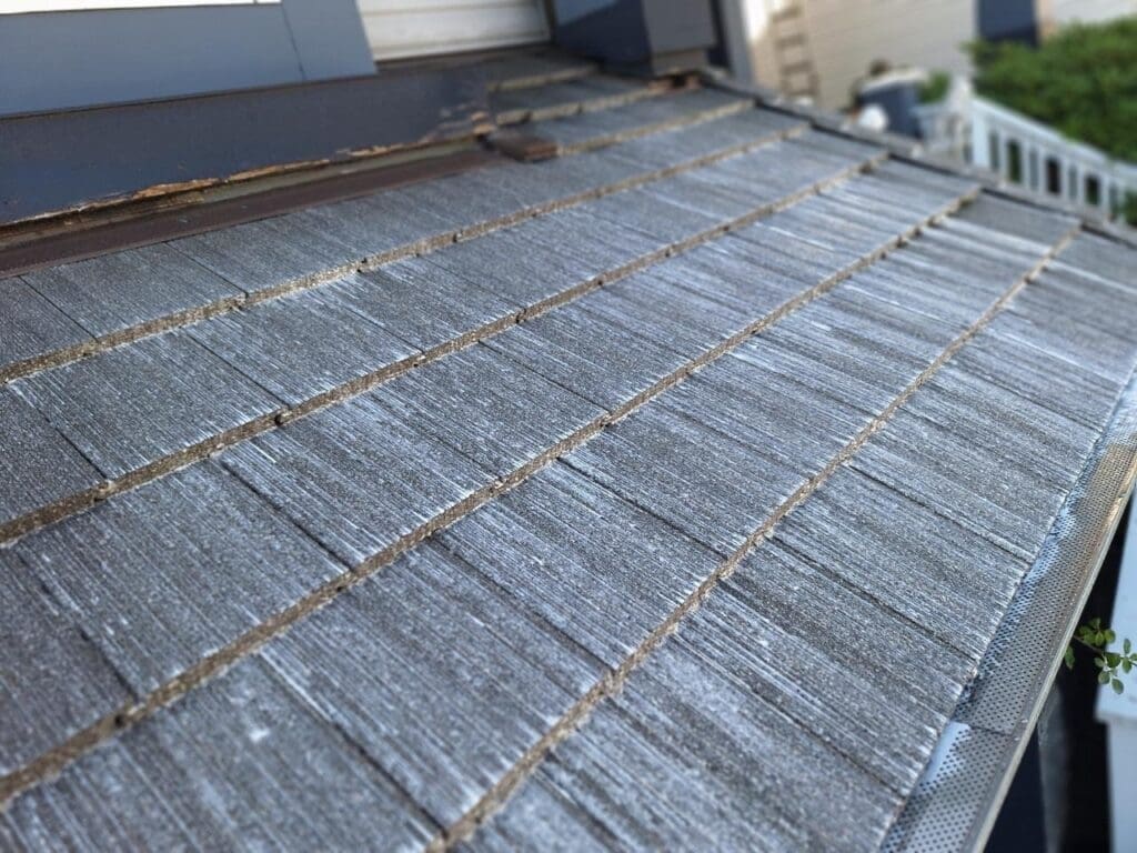 After roof cleaning , tile roof